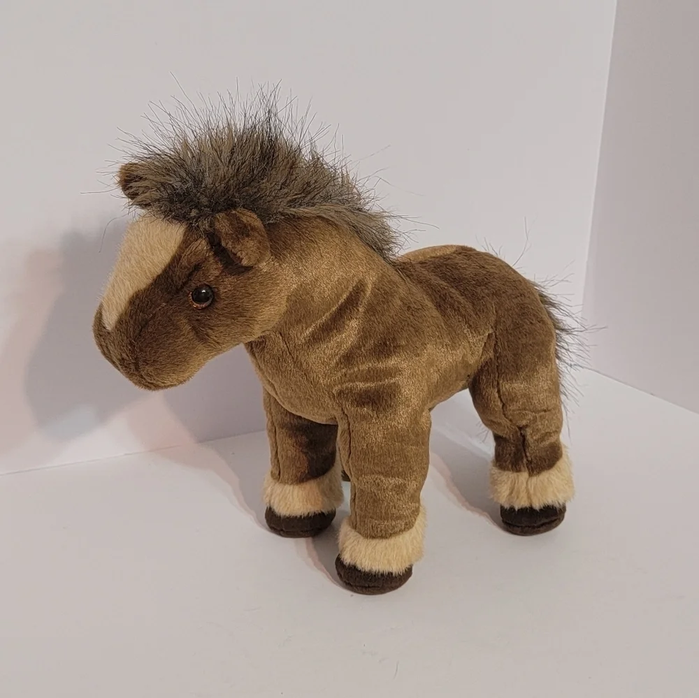 TY 2002 Horse Plush Tornado Stuffed Animal Toy Stands Sits 13